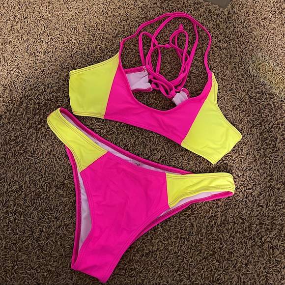 SHEIN Other - Neon Bikini Top & Bottom